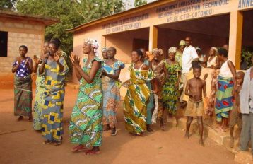 Benin Women's Group singing about malaria