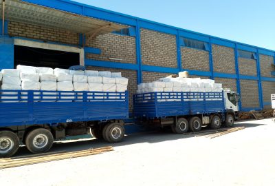 Trucks with LLINS in Ethiopia