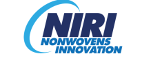 'NIRI' in dark blue with 'NONWOVENS INNOVATION' in a lighter blue staggered across two lines beneath it. A diagonal half circle surrounds all of the words on the left hand side.